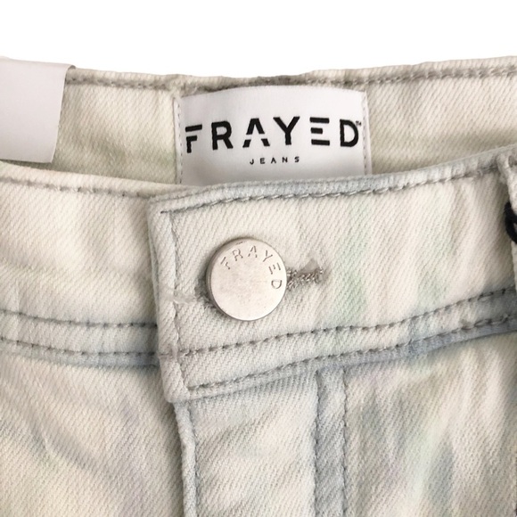 Frayed Jeans Relaxed Taper Tie Dye Jeans Size 26 NWT - Picture 7 of 13